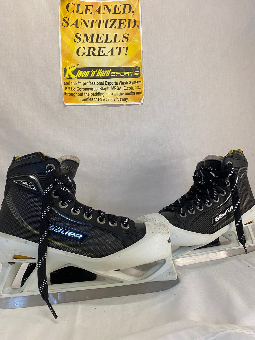 Used Bauer Supreme One80 Size 3 D Ice Hockey Goalie Skates