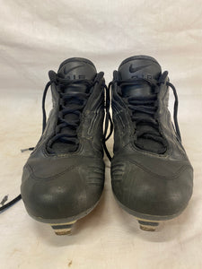 Used Nike Size 6.5 Air Black Metal Baseball Cleats Flame Bottoms