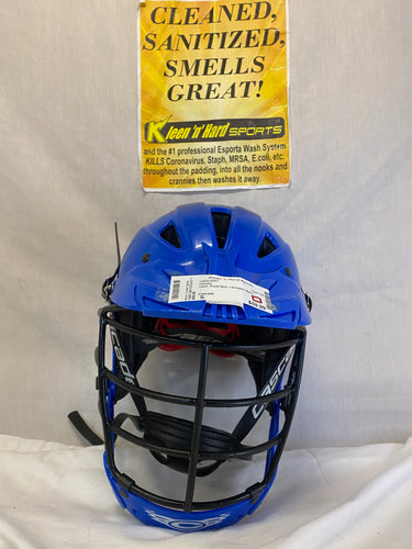Used Cascade Size S Royal Blue Lacrosse Mens Helmet