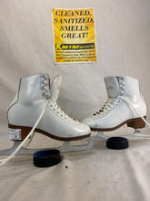 Used Celebrity White Size 4 Figure Skates MK Sheffield Fiesta Steel