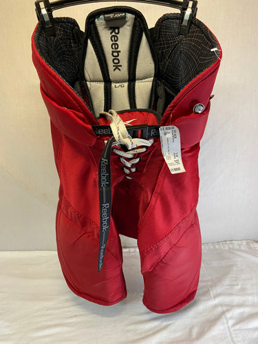 Used Reebok 7K Size Jr L Reg Red Ice Hockey Pants