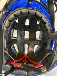 Used Cascade Size S Royal Blue Lacrosse Mens Helmet