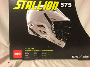 New STX Stallion 575 Size S Black Mens Lacrosse Helmet
