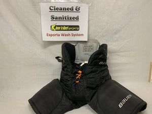 Used Bauer Supreme One35 Size Jr S Reg Black Ice Hockey Pants