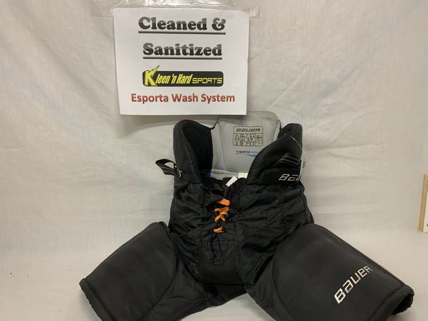 Used Bauer Supreme One35 Size Jr S Reg Black Ice Hockey Pants