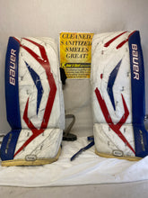 Used Bauer supreme one70 Size 28" + 1" Red White Blue Ice Hockey Goalie Leg Pads