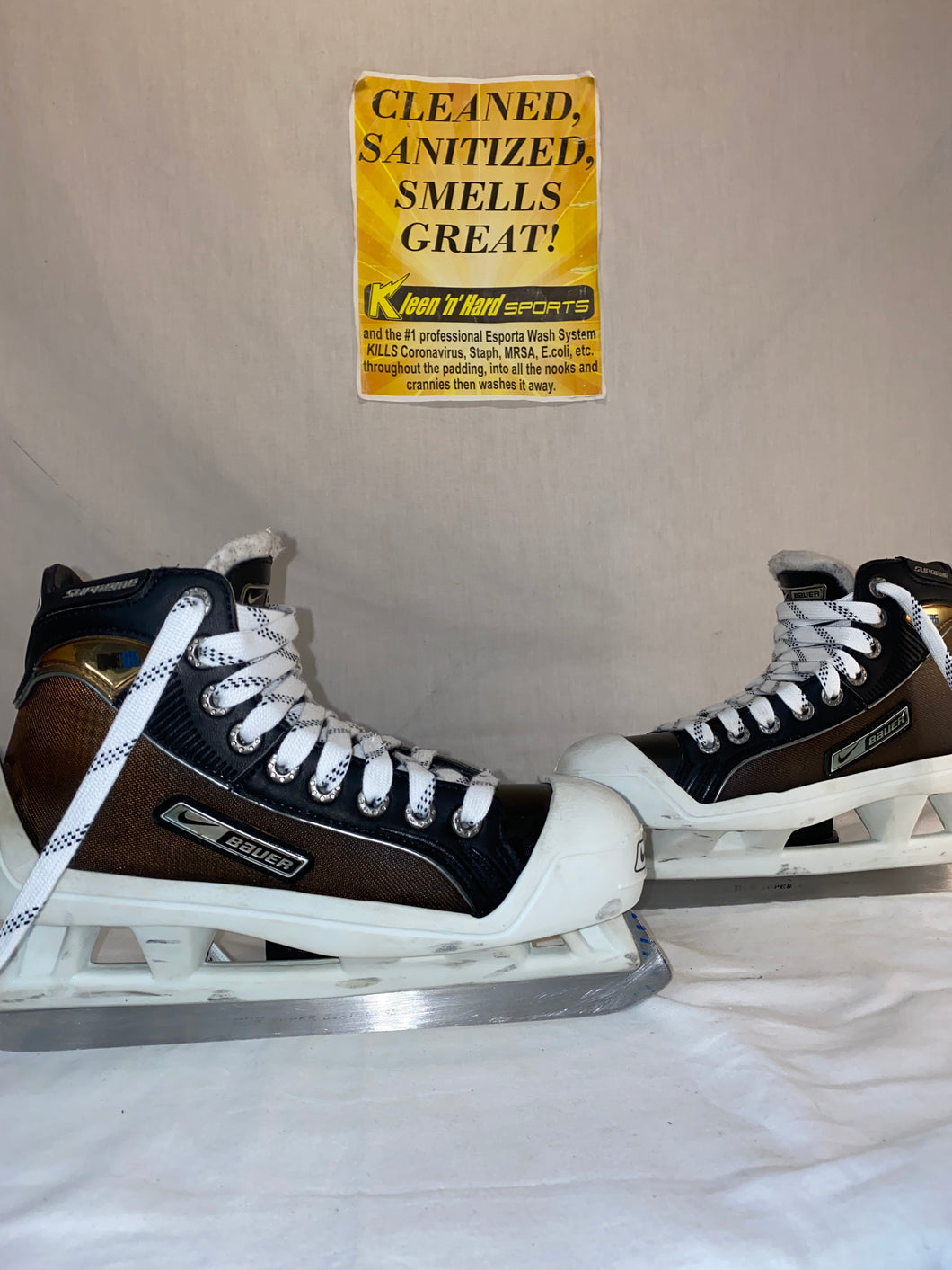 Used Nike Bauer Supreme One95 Size 4 D Ice Hockey Goalie Skates