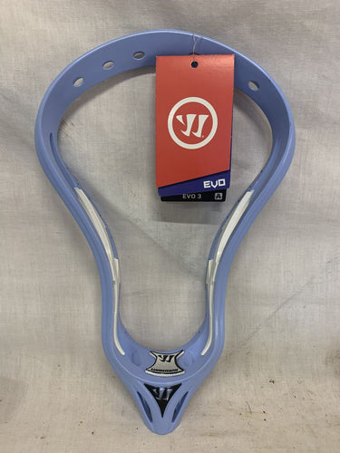 New Warrior Evo 3 (X) Unstrung Mens Carolina-White Lacrosse Head