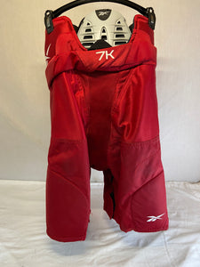 Used Reebok 7K Size Jr L Reg Red Ice Hockey Pants