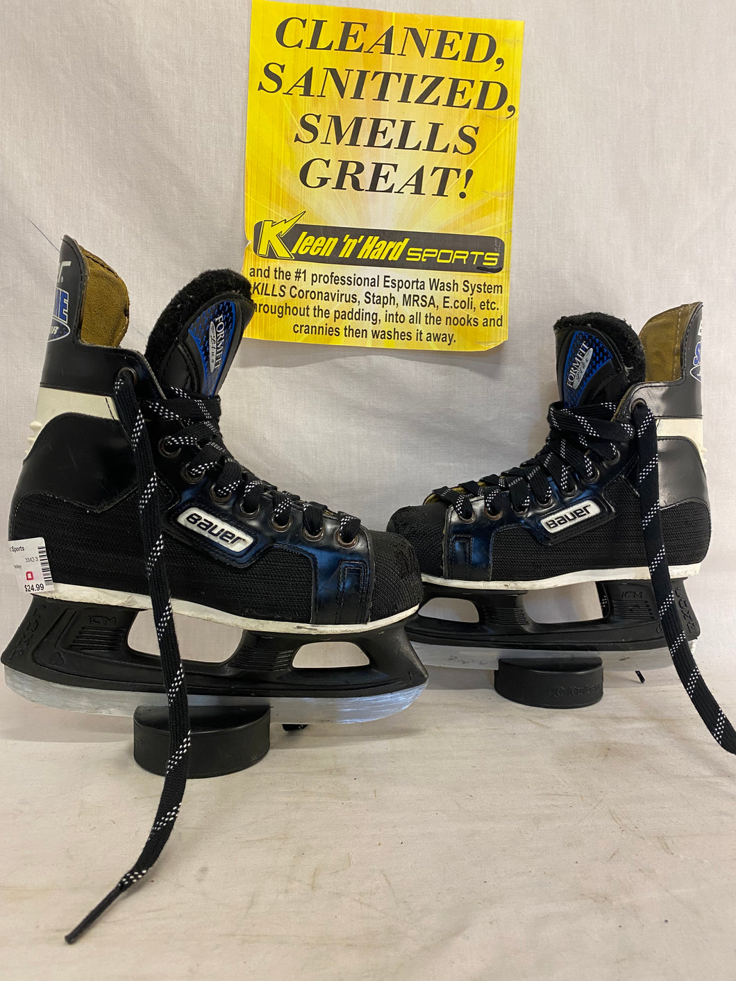 Used Bauer Supreme 90 Size 3 D Ice Hockey Skates